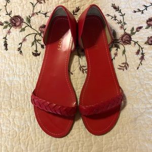 9 1/2 M Salsa Red Lulu sandals from Talbots